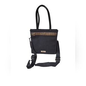 Versace Black and Gold Tote Bag